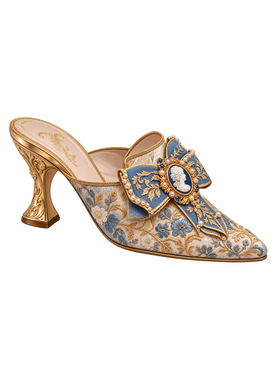 Silk Story Mule