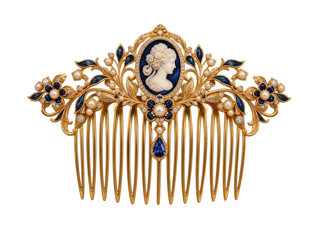 Cameo Crown Hair Comb